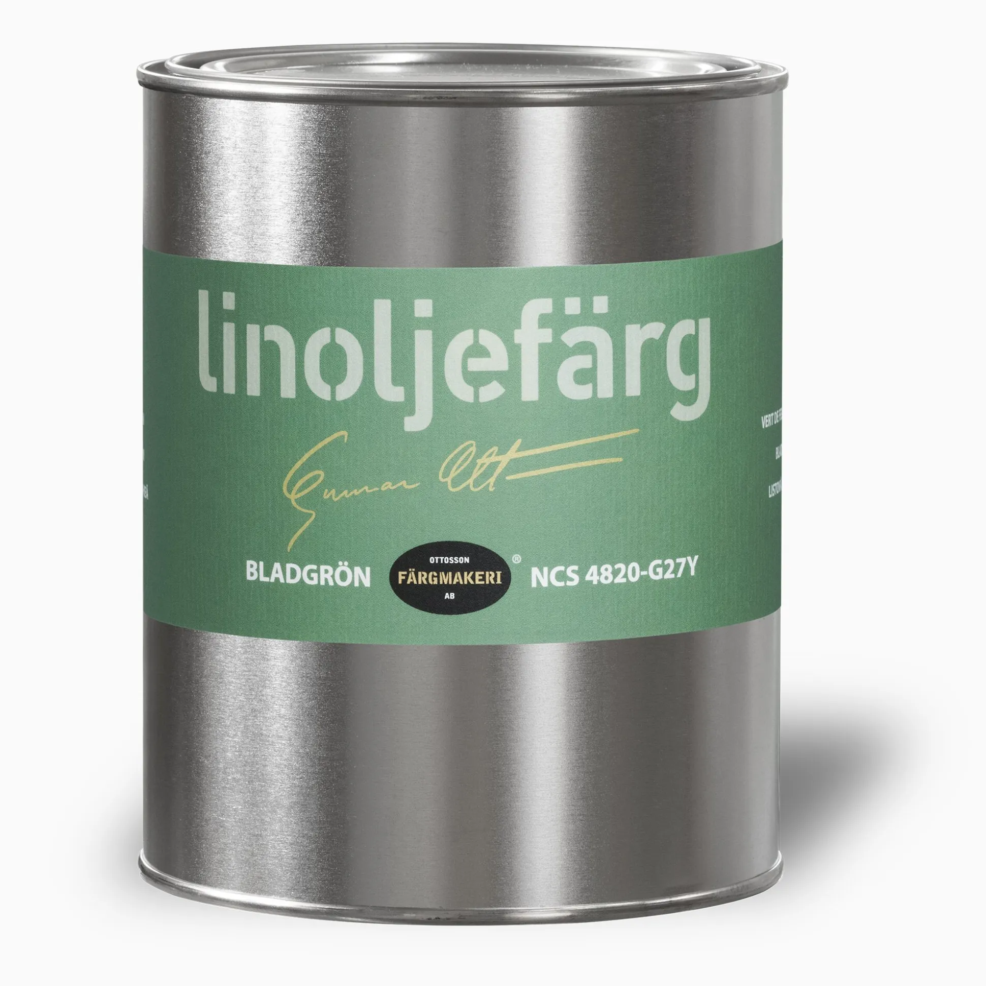 Bladgrön linoljefärg 500 ml