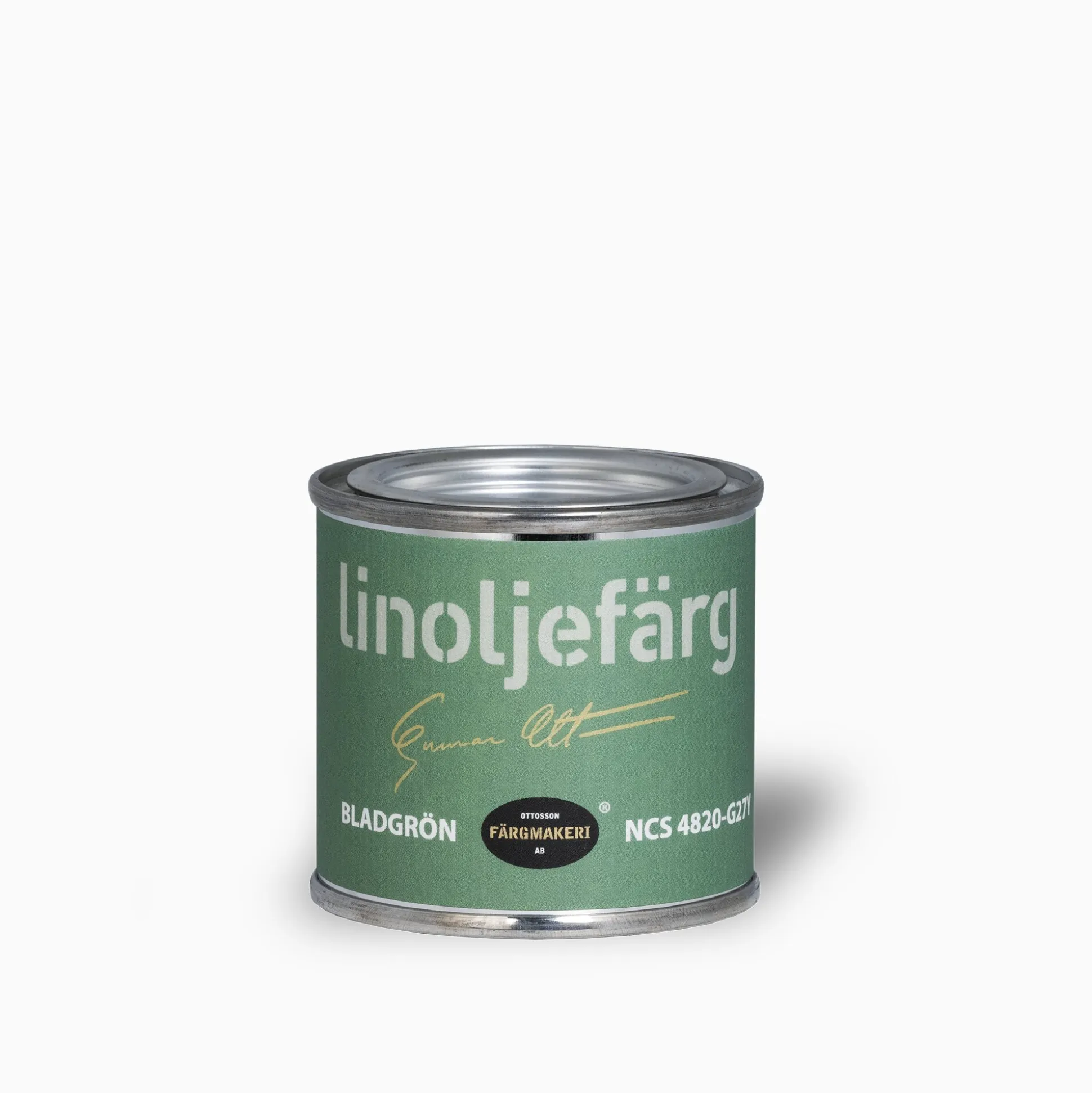 Bladgrön linoljefärg 500 ml