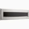 Brevinkast med svart pannå 238x76 mm