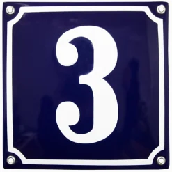 Emaljskylt blå 1