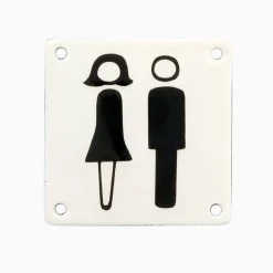 Emaljskylt damer/herrar, pictogram