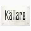 Emaljskylt källare