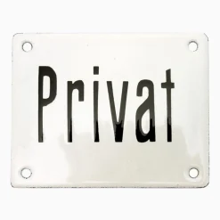 Emaljskylt privat