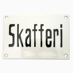 Emaljskylt skafferi