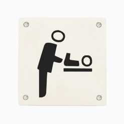 Emaljskylt skötrum