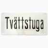 Emaljskylt tvättstuga