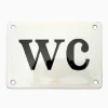 Emaljskylt wc