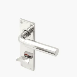 Funkistrycke Byggfabriken nickel långskylt WC kort