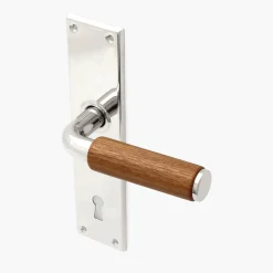 Funkistrycke Byggfabriken teak slät knopp långskylt lång