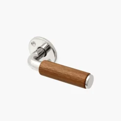 Funkistrycke Byggfabriken teak slät knopp rosett