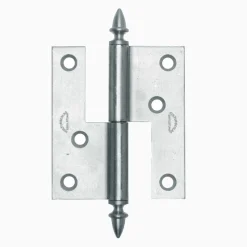 Gångjärn ekollon 74x60 mm höger - obehandlad