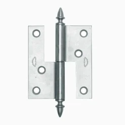 Gångjärn ekollon 66x60 mm höger - obehandlad