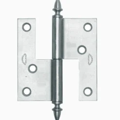 Gångjärn ekollon 74x70 mm höger - obehandlad