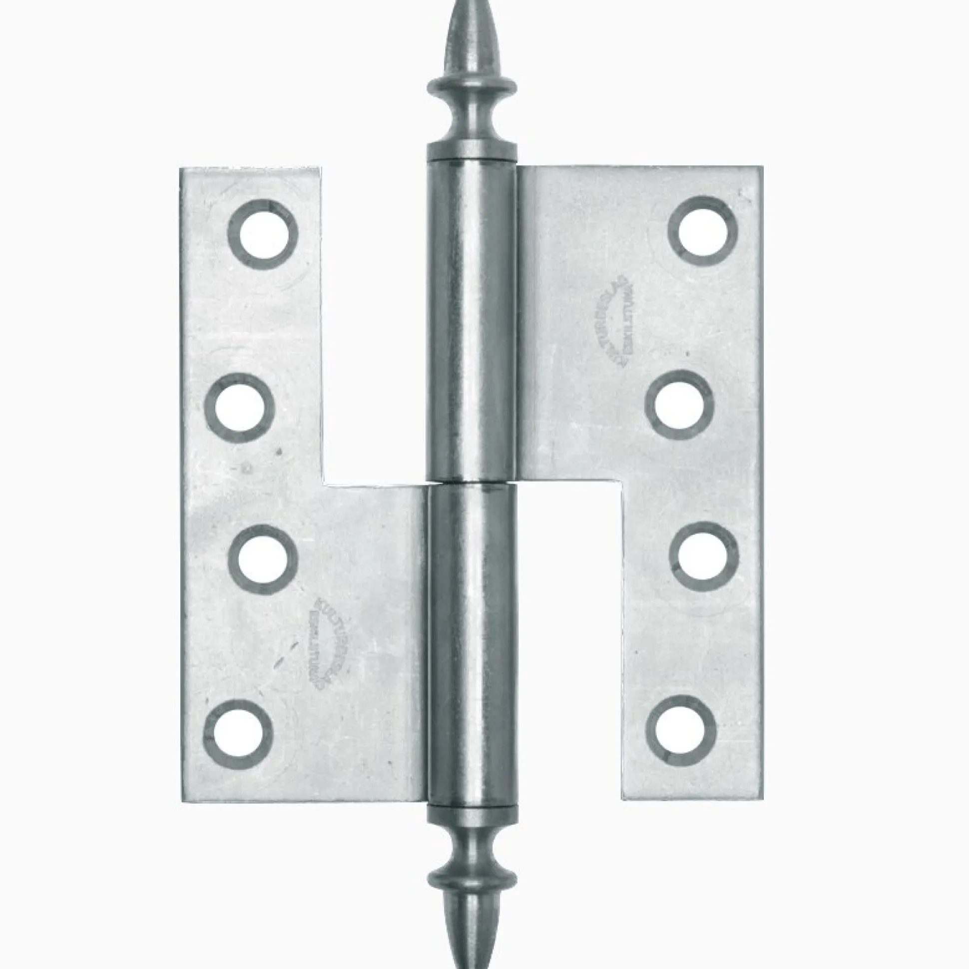 Gångjärn ekollon 122x108 mm höger - obehandlad