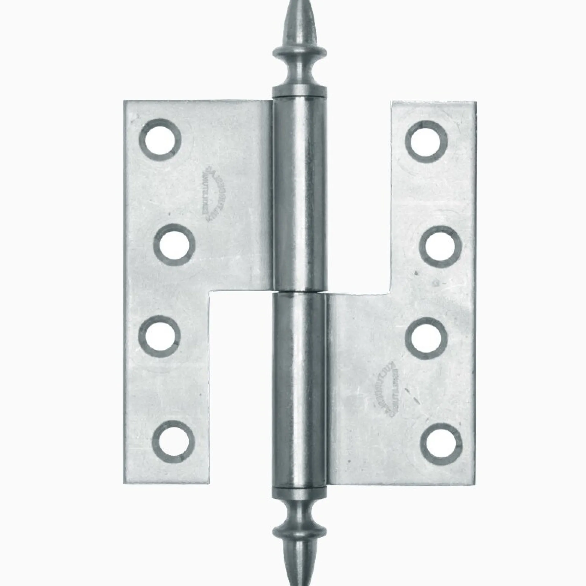Gångjärn ekollon 122x108 mm höger - obehandlad