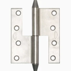 Gångjärn kon 122x108 mm höger - obehandlad