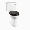 Golvstående WC Mjukstängande, rimless svart sits