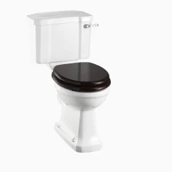 Golvstående WC Mjukstängande, rimless svart sits