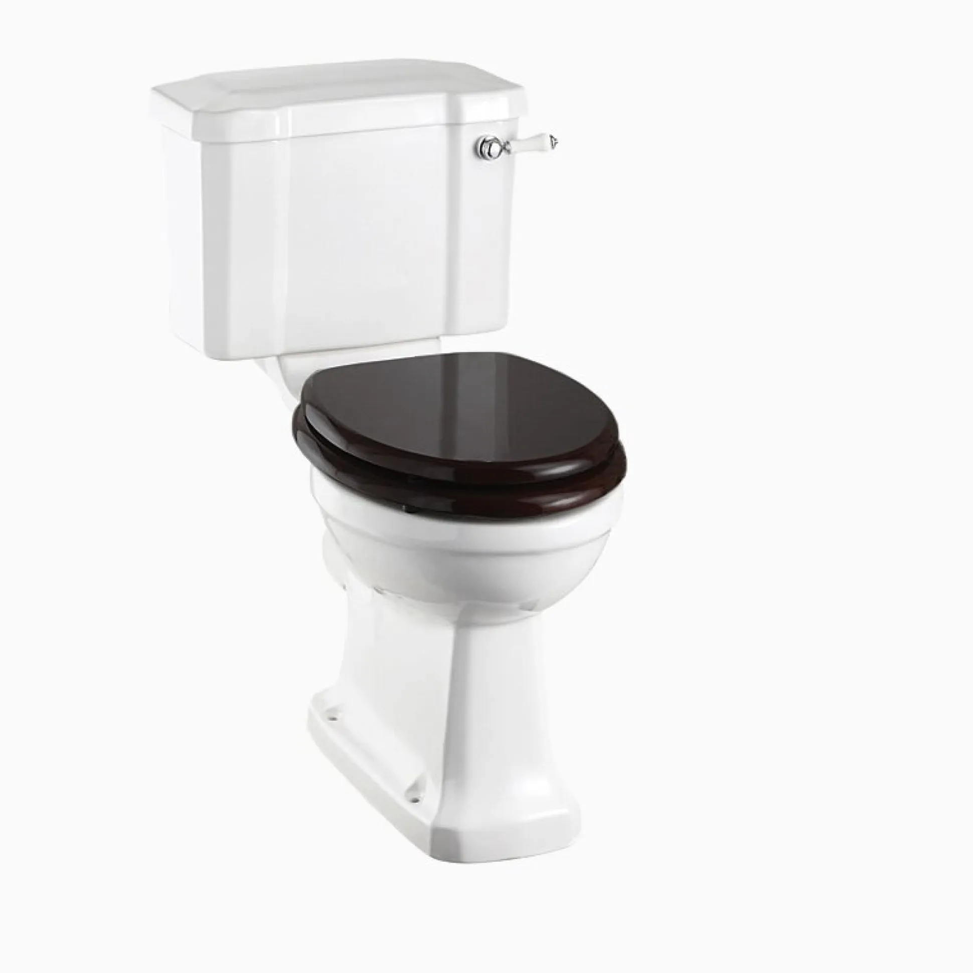 Golvstående WC Mjukstängande, rimless svart sits