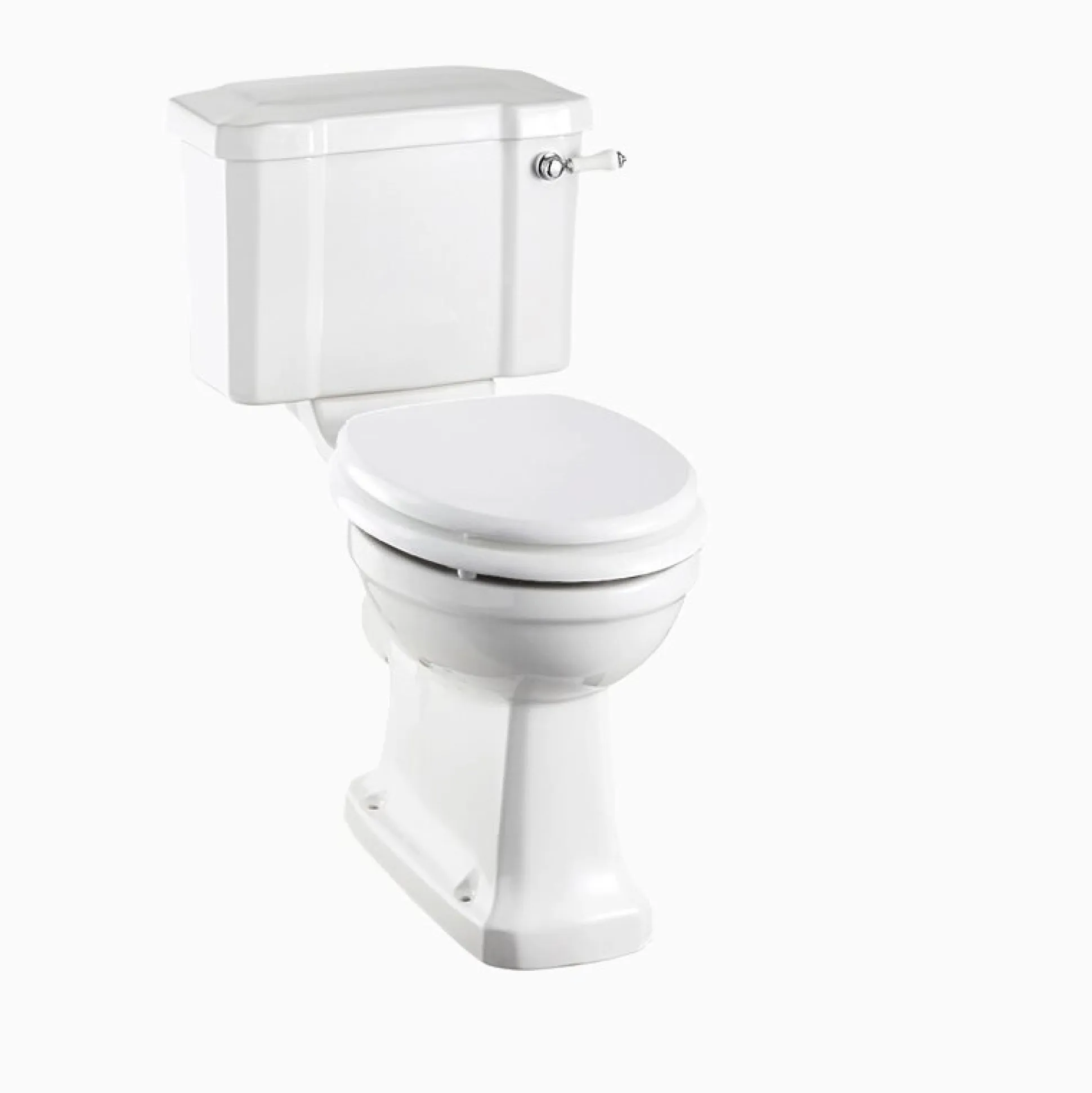 Golvstående WC Mjukstängande, rimless vit plastsits
