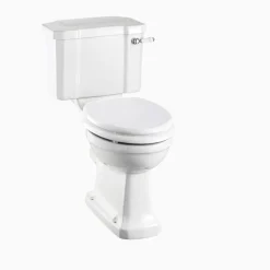 Golvstående WC Mjukstängande vit plastsits
