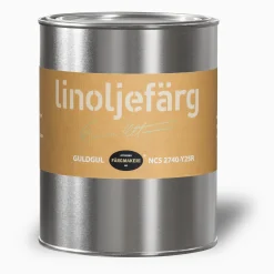 Guldgul linoljefärg 500 ml