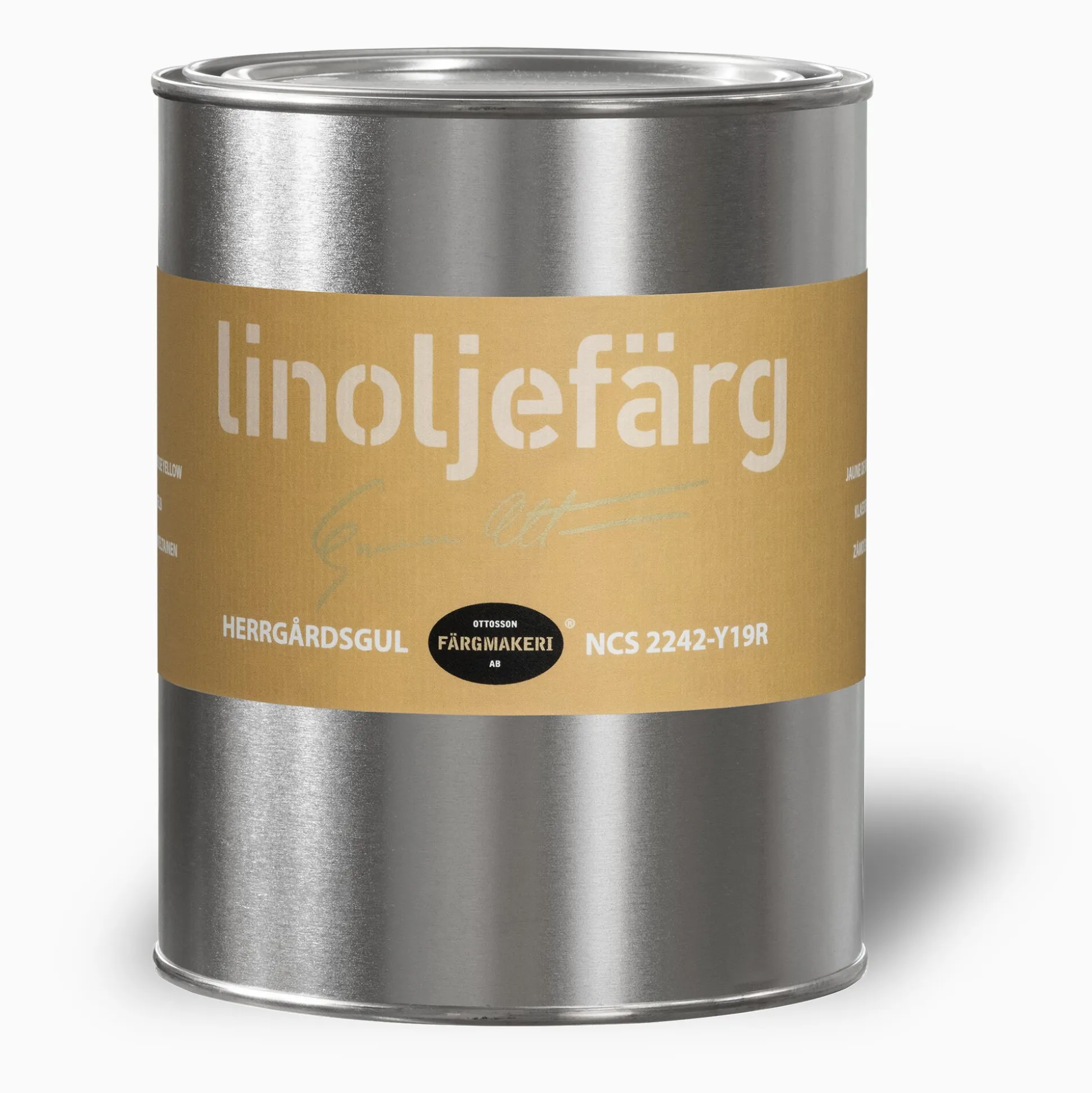 Herrgårdsgul linoljefärg 500 ml