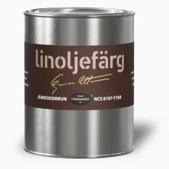 Järnoxidbrun linoljefärg 1 liter