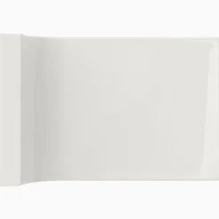 Kakel H&E Smith Subway Half Tile invändig kantbåge Snowdrop