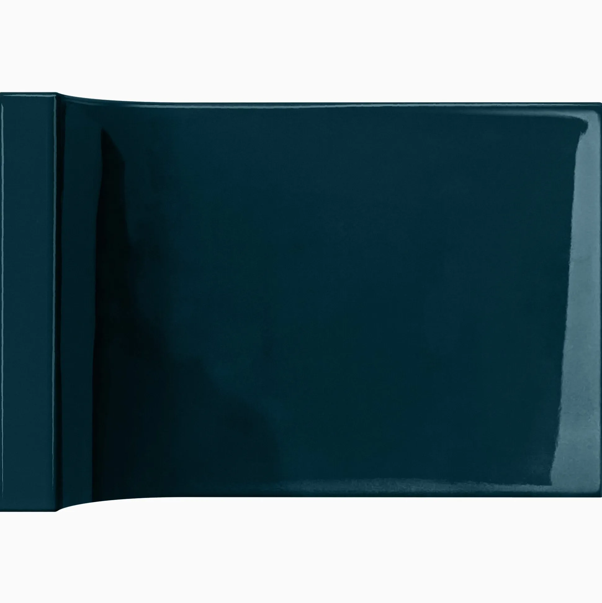 Kakel H&E Smith Subway Half Tile invändig kantbåge Snowdrop
