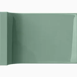 Kakel H&E Smith Subway Half Tile invändig kantbåge Snowdrop