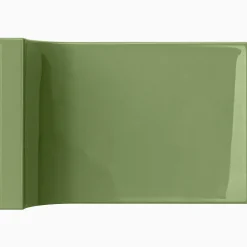 Kakel H&E Smith Subway Half Tile invändig kantbåge Snowdrop