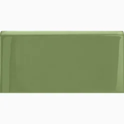 Kakel H&E Smith Subway Half Tile avslut långsida Snowdrop