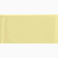 Kakel H&E Smith Subway Half Tile avslut långsida Snowdrop