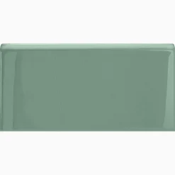 Kakel H&E Smith Subway Half Tile avslut långsida Snowdrop