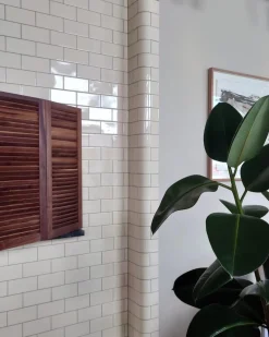 Kakel H&E Smith Subway Half Tile utvändig kantbåge Snowdrop