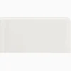 Kakel H&E Smith Subway Half Tile hörnavslut höger Snowdrop