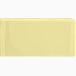 Kakel H&E Smith Subway Half Tile hörnavslut höger Snowdrop