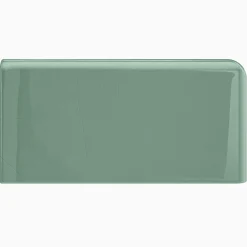 Kakel H&E Smith Subway Half Tile hörnavslut höger Snowdrop