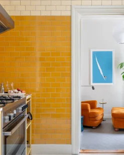 Kakel H&E Smith Subway Half Tile 15x7,5 cm Inca Gold