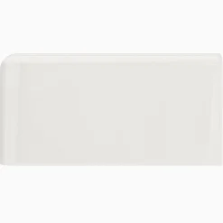Kakel H&E Smith Subway Half Tile hörnavslut vänster Snowdrop