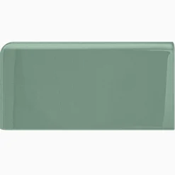 Kakel H&E Smith Subway Half Tile hörnavslut vänster Snowdrop