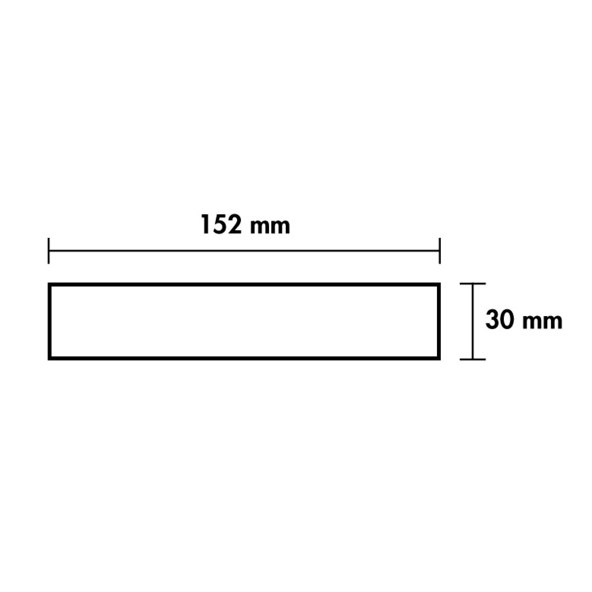 Kakel invändig hörnlist 15x3 cm County White