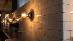 Kakel Subway Half Tile utvändigt hörn County White