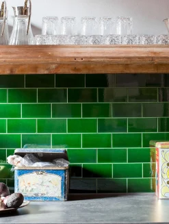 Kakel Subway Half Tile 15x7,5 cm Victorian Green