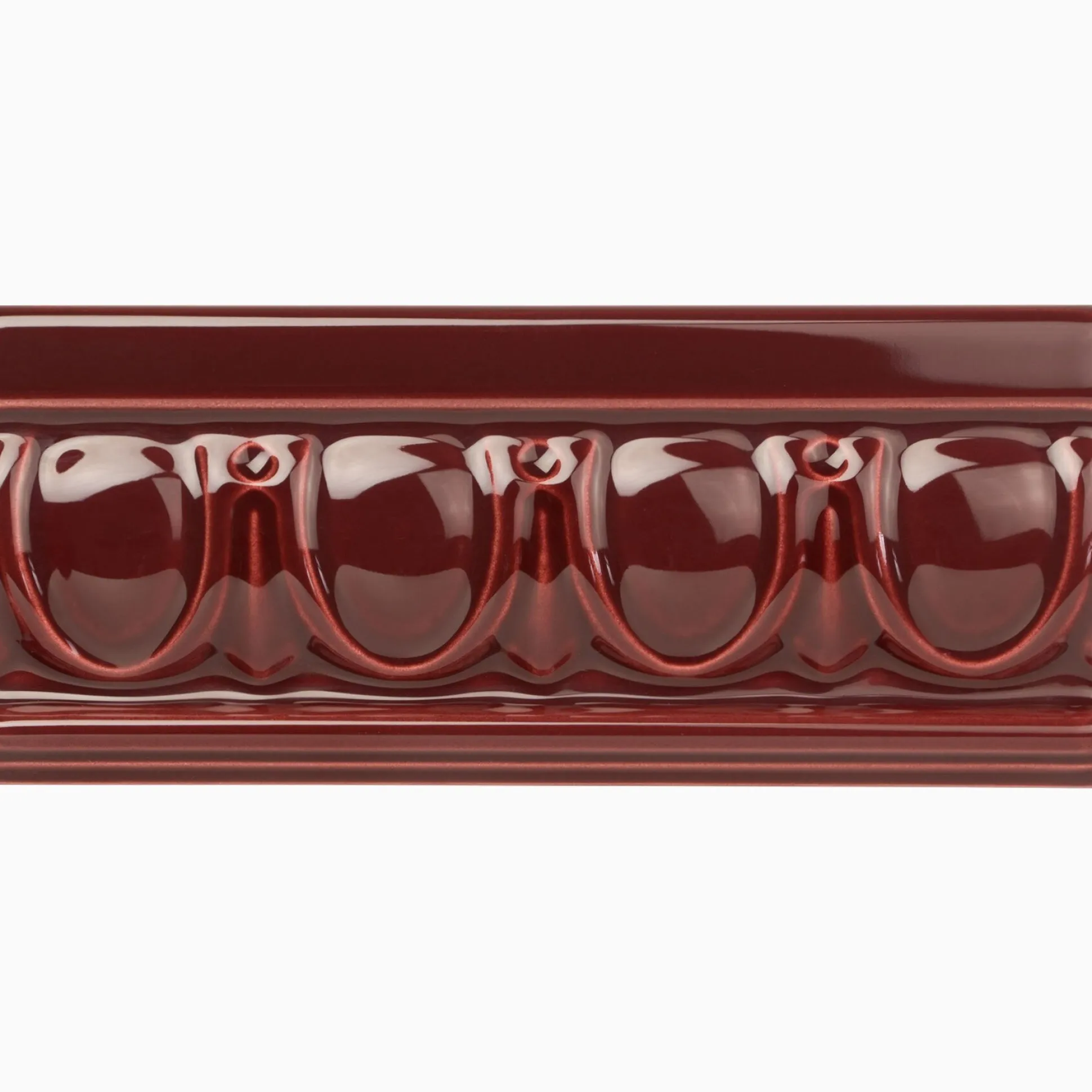 Kakellist Egg & Dart Burgundy