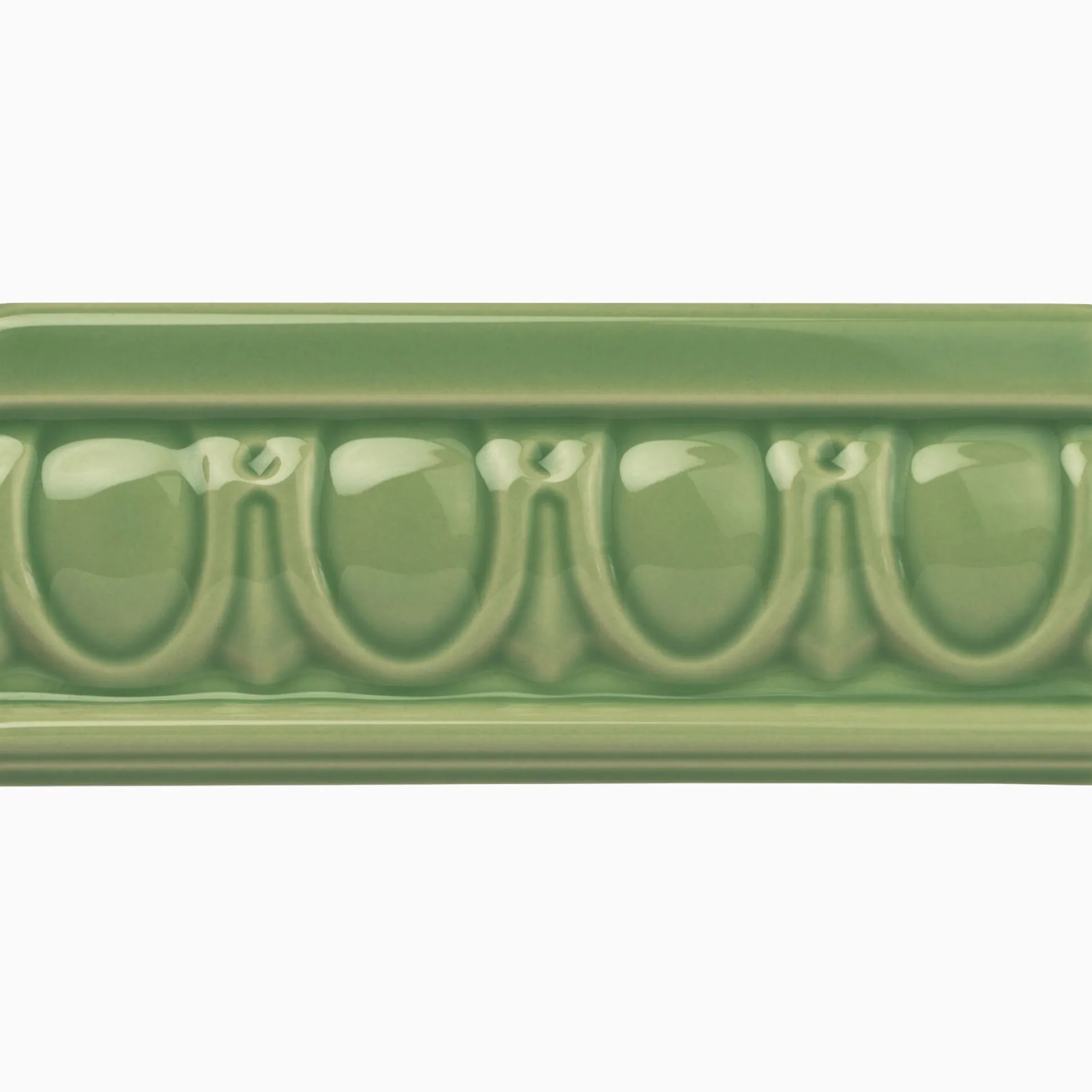 Kakellist Egg & Dart Palm Green