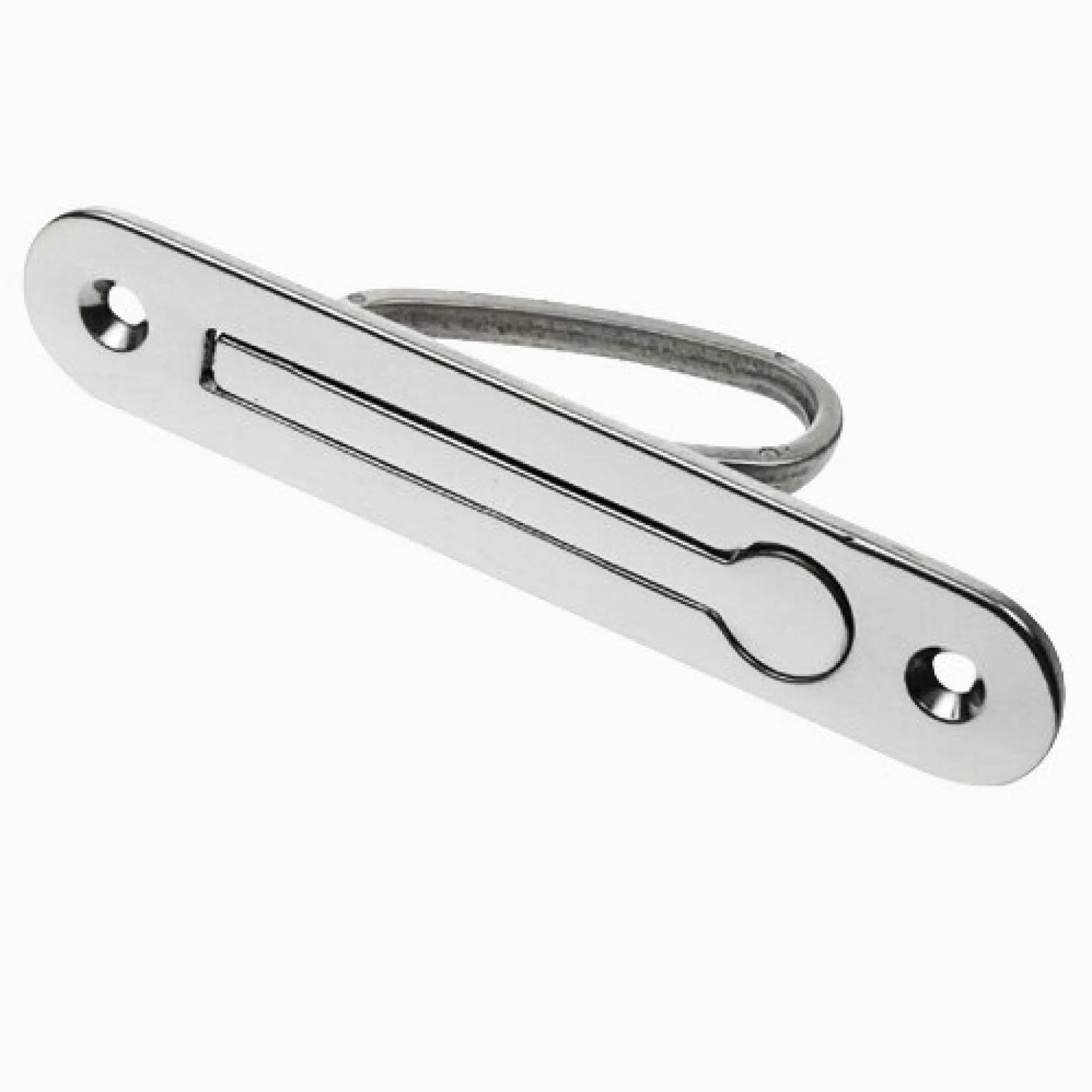 Kanthandtag oval ring, nickel