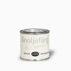 Kittvit linoljefärg provburk