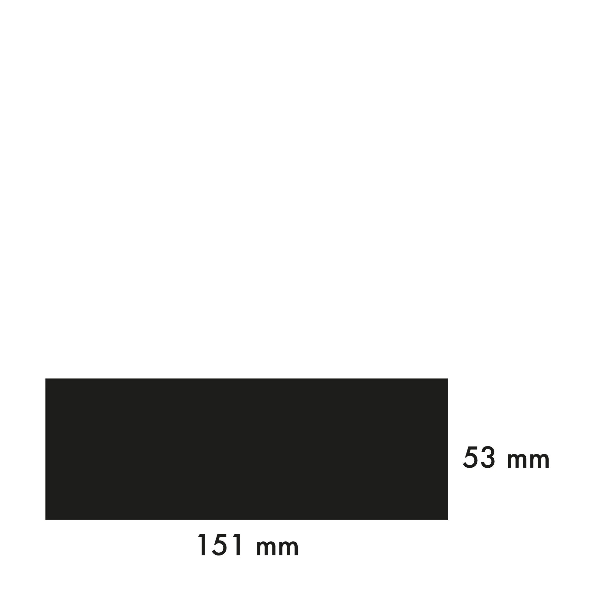 Klinker Victorian Floor Tiles rektangel 15x5 cm Black